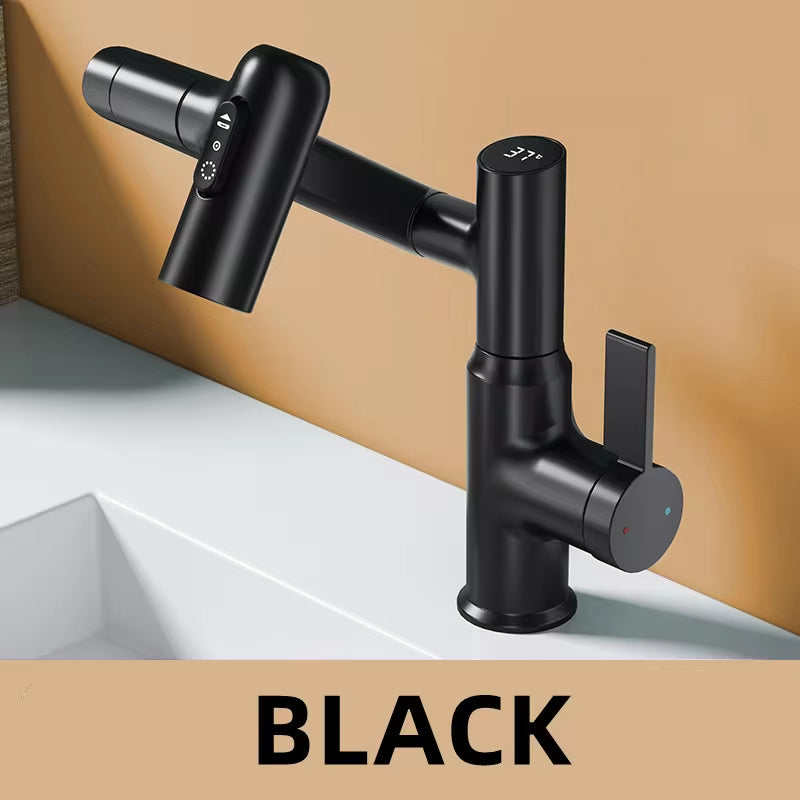 Digital Display LED Basin Faucet 360 Rotation
